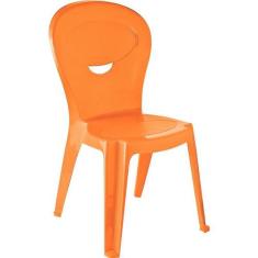 Cadeira Plastica Monobloco Infantil Vice Laranja - Tramontina