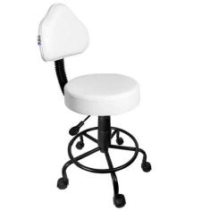 Cadeira Mocho Branco Com Aro - Ultra Móveis
