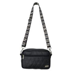 Bolsa Feminina Transversal Couro Preto Coutre Bolsas