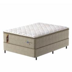 Cama Box Casal King Colchão Molas Guarda Costas Max Com Pillow 193x203