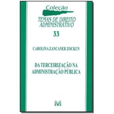 Livro - Da terceirização na administração publica - 1 ed./2014