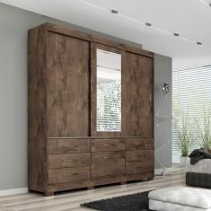Guarda-Roupa Luíza 3 Portas 7 Gavetas Panan