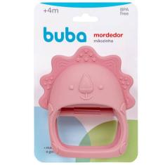 Mordedor Massageador de Silicone Mãozinha Rosa Buba