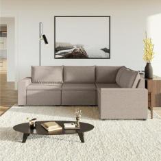 Sofá Modular de Canto 4 Módulos Zen CabeCasa MadeiraOriginals - CabeCa