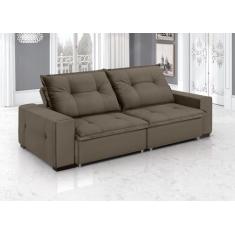 Sofá Retrátil e Reclinável 3 Lugares Veludo Aquarius 200cm - ESTOFADOS