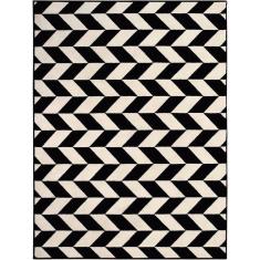 Tapete Trio Black White 02/58  Sarja 1,00X1,50M São Carlos