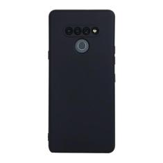 Capa Aveludada Preta + Película De Hydrogel Fosca Compatível Para LG K
