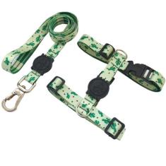 Coleira Peitoral Pet Para Cachorro Antipuxão com Guia e Trava de Segur