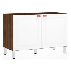 Balcão De Pia Sem Tamp 120cm Safir e Branco Pet