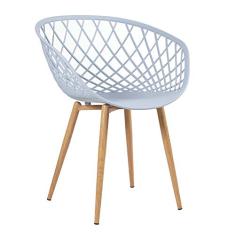 Loft7, Cadeira Clarice Nest com apoio de braços - Sidera - Cinza