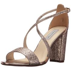 Touch Ups Sandália feminina de salto Micah, Ouro rosa, 9