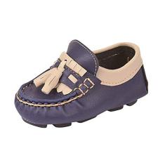 Mocassim Infantil Bebê Menino Pompom Marinho