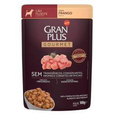 Ração Úmida Granplus Sachê Gourmet Frango Para Cães Filhotes - 100 G