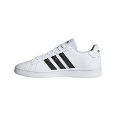 adidas Grand Court Tênis unissex infantil, White/Black/White, 11.5 Little Kid