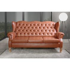Sofá 3 Lugares Capitonê Vintage Imperador Chesterfield