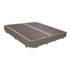 Cama Base Box King Bipartido Sintético Bege 27X193X203