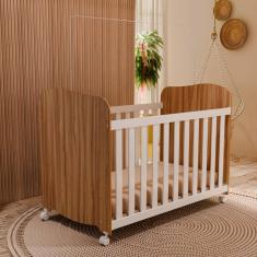 Berço Americano Peroba Móveis Duda com Suporte para Mosqueteiro