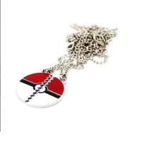 Colar Pokebola Amigas Folheado Níquel - 2 Pçs - Milena Folheados