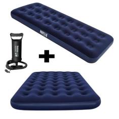 Colchao Inflavel Casal e Colchao Inflavel Solteiro com Bomba De Ar KIT