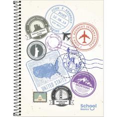 Imagem de Caderno Universitário Capa Dura School Basics Masculino 10 Matérias 160 Folhas Sortido
