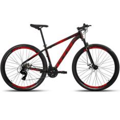 Bicicleta Aro 29 GTS Full 21 Marchas Câmbios Shimano - GTS Feel, Preto