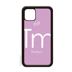 Tabela de Período de Elementos Químicos Thulium Tm para iPhone 12 Pro Max Capa para Apple Mini Mobile Case Shell