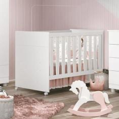 Berço Americano Katatau Reller Móveis Branco Brilho - Móveis Reller