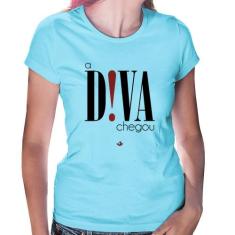 Baby Look A Diva Chegou - Foca na Moda, Azul bebê, GG