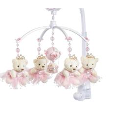 Móbile para berço musical e giratório Ursa Princesa Rosa - Sleepbaby M