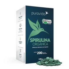 Spirulina Orgânica - Pura Vida, 200 Tabletes