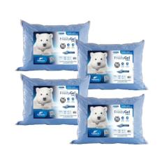 Kit de 4 Travesseiros Refescantes Gelados - Fibrasca