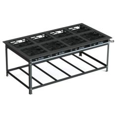 Fogão Industrial 30x30 P7 8 Bocas Baixa Pressão 4 QS 4 QD - JL Colombo