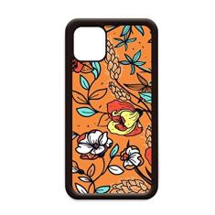 Capa laranja moderna lírio camélia para iPhone 11 Pro Max para Apple Mobile Case Shell