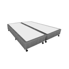 Cama Box Base King Poli Tecido Gray (193x203x27) - Castor