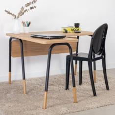 Mesa Escrivaninha Estação de Trabalho em L 120cm Home Office Flexus Ar