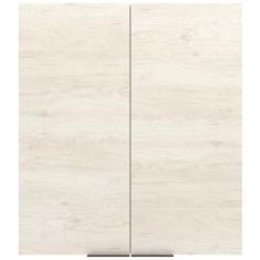 Armário Aéreo Bartira Cristal MDP 15mm com 2 Portas e 2 Prateleiras - 80cm de largura