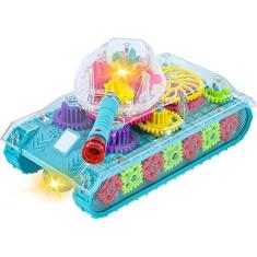 Carrinho Gear Tank - Brinquedo Sensorial com Movimento 360