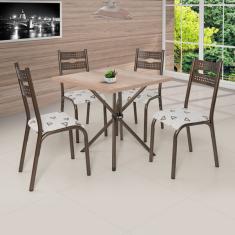 Conjunto Mesa E 4 Cadeiras Luna Ciplafe