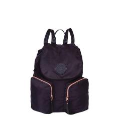 Mochila Média Com Tampa Sestini Paul Frank Glam Preta