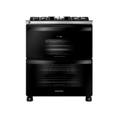 Fogão 5 Bocas Brastemp Preto Duplo Forno BFD5LAE