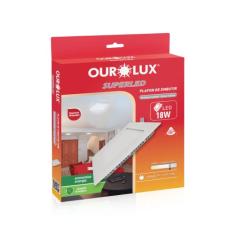 Plafon Led Embutir 18W Biv 6400K Quadrad