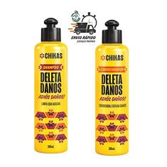 Shampoo Condicionador Deleta Danos Chikas 300ml Reconstrução