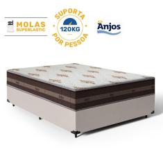 Cama Box com Colchão de Molas Anjos Classic Superlastic Viúva 128cm