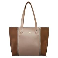 Bolsa Intercambiável 277-R Personalizada Raffai Couros (Nude - Abas Caramelo)