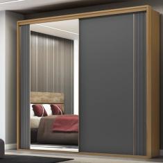 Guarda-roupa Imperium 2 Portas com Espelho Freijó