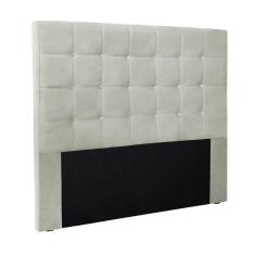 Cabeceira Cama Box Queen 160 Cm Verona Veludo Prata S04 - D`rossi