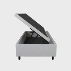 Base Box Baú Solteiro 96x203 Cm Courino