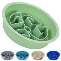 AVERYDAY Tigelas de alimentação lenta para cães de raças grandes, serve para estação de alimentação elevada, tigelas de comida de cachorro para diminuir a velocidade, tigela de alimentação de cães