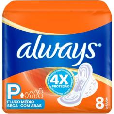 Absorvente Always Super Proteção Seca - 8 unidades