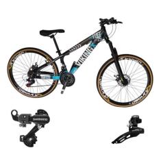 Bicicleta Vikingx 21v Aro 26 Tuff 25 Aluminio Cambio Shimano Dianteiro